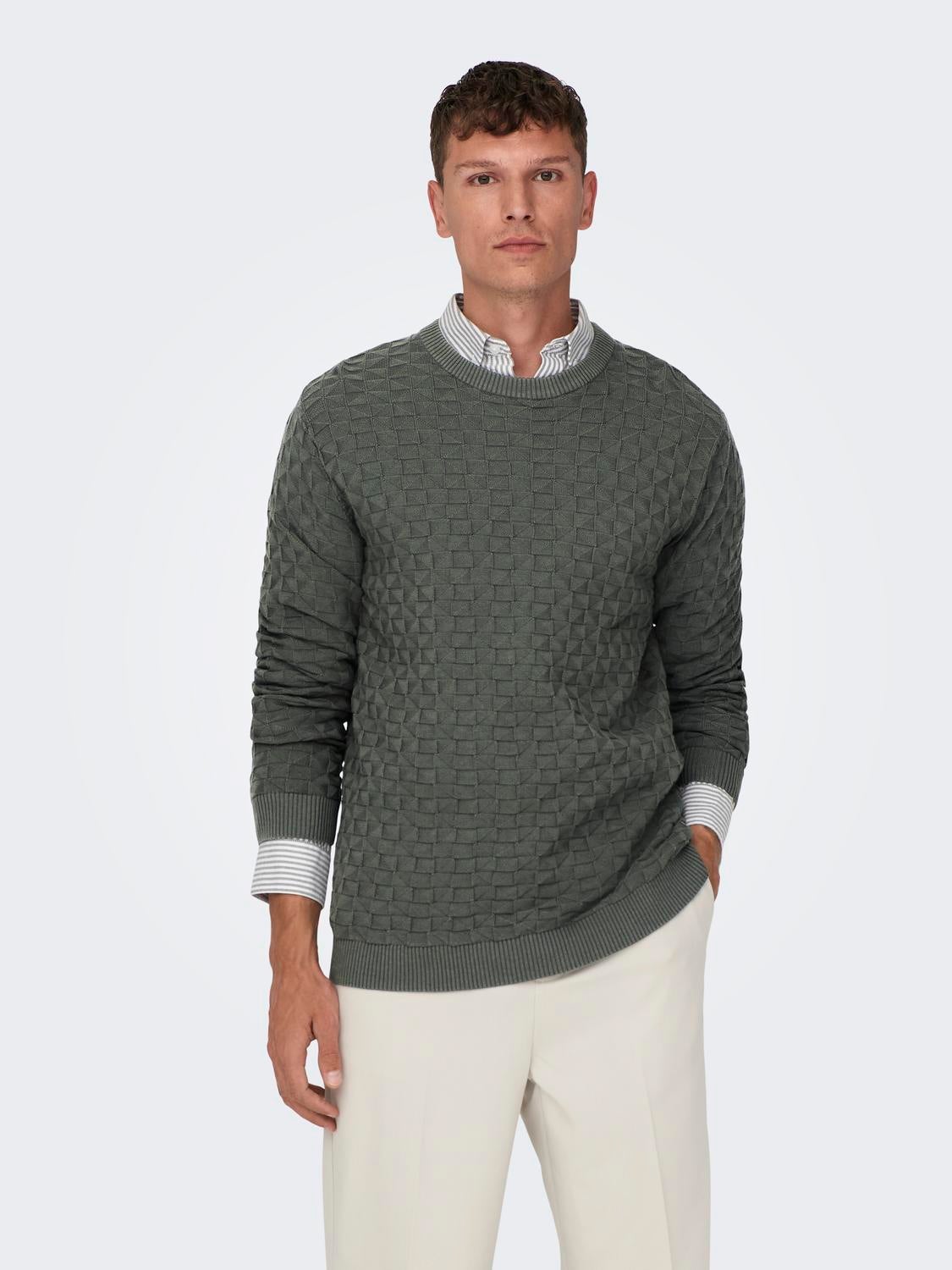 ONSKALLE Pullover Castor Gray