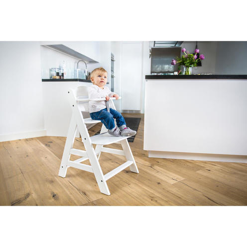 Chaise haute Alpha+ - Blanc - HAUCK