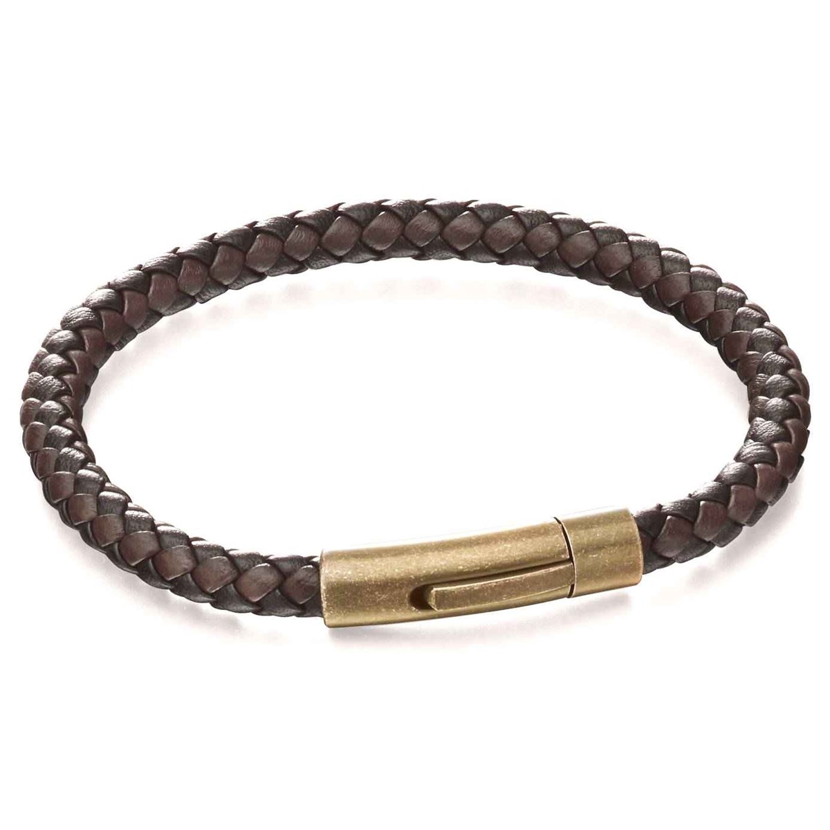 Bracelet cuir en acier inoxydable