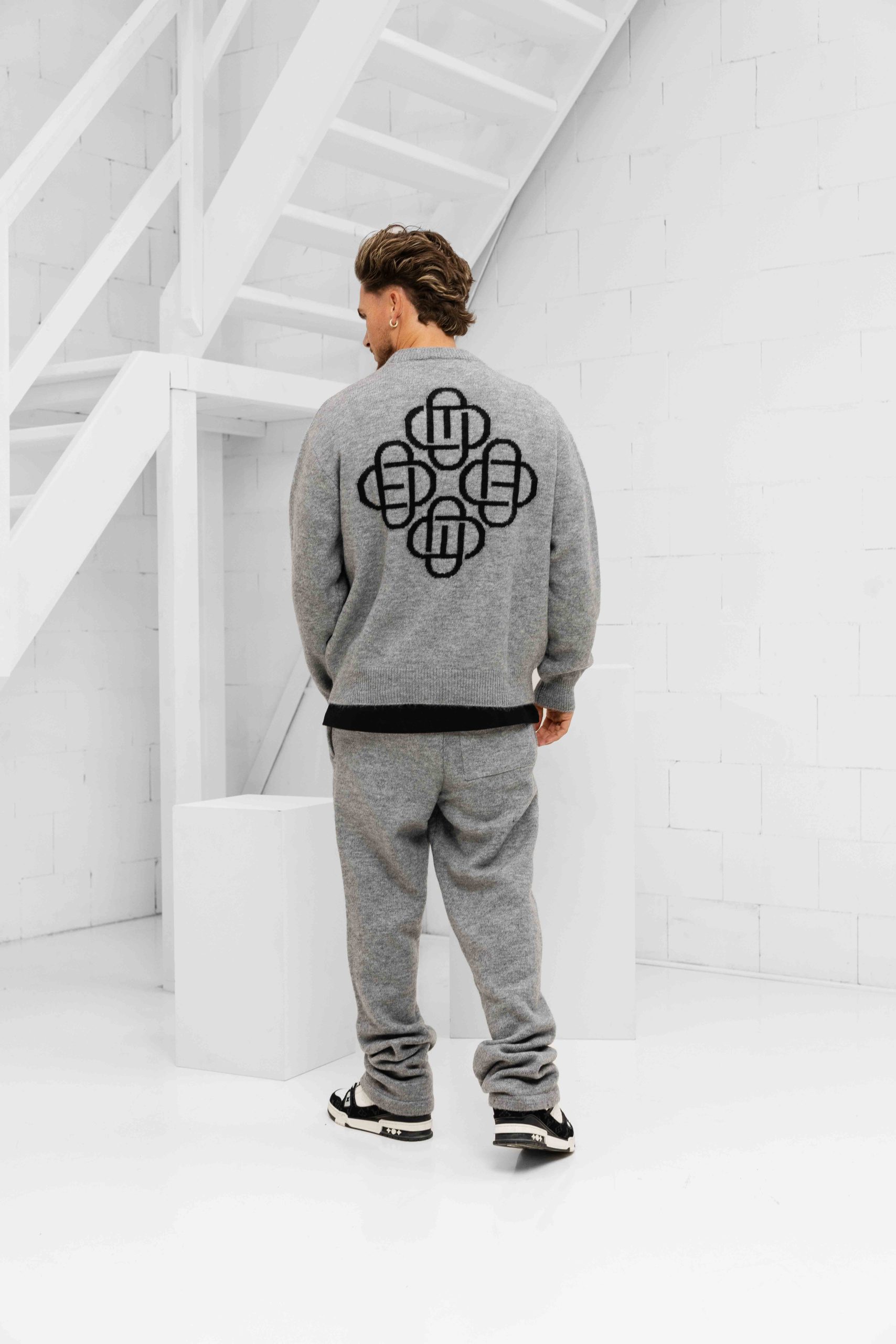 Equalité Fluffy Knit Broek Heren Grijs