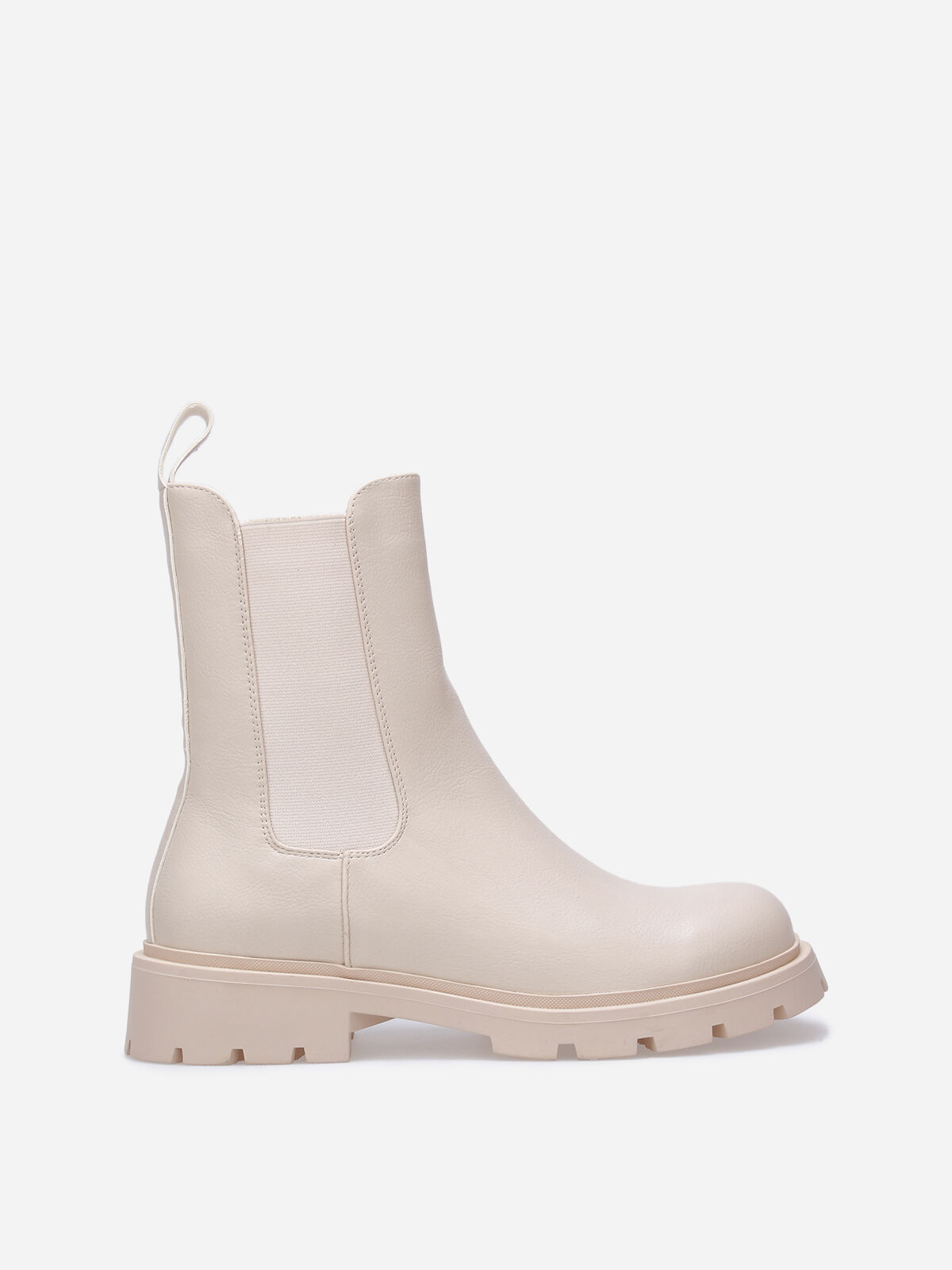 Chelsea à semelle crantée- Beige