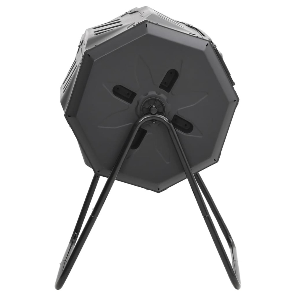Bac à compost de jardin noir 73x64x95 cm 160 l
