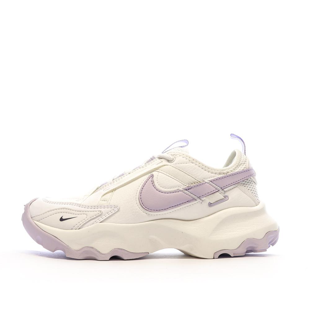 Nike Baskets Blanches/Mauve Femme Nike 7900 Prm