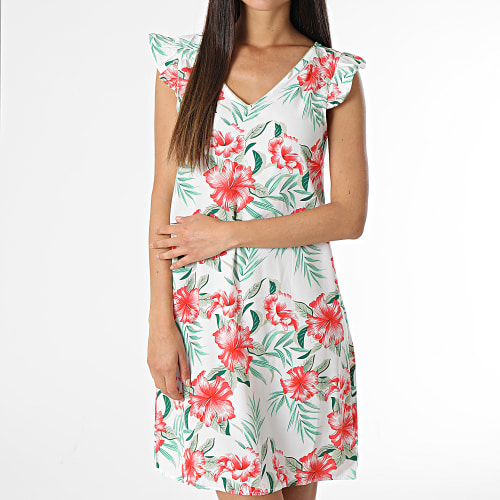 Robe Femme Sylvie Blanc Floral