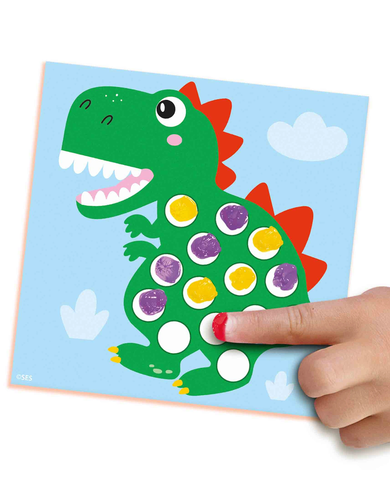 Malset MY FIRST - FINGERABDRUCK DINOS 13-teilig