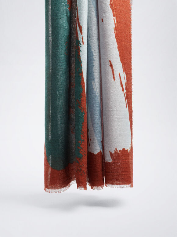 Lenço estampado - Multicolorido