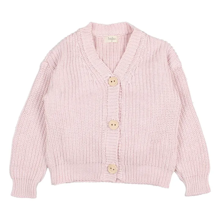 Búho Gilet Maille Coton Bio | Rose
