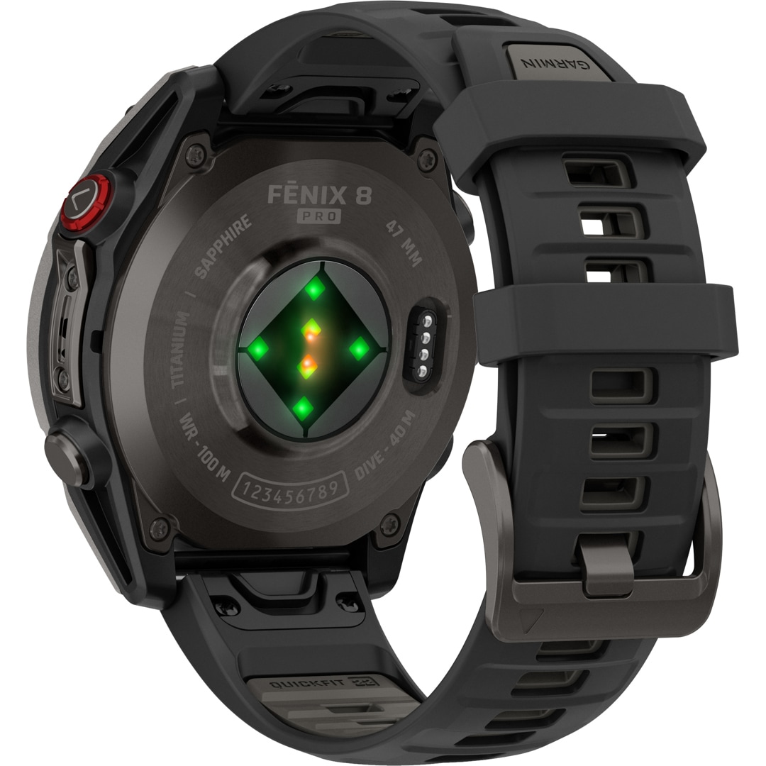 Garmin Fenix 8 Pro - 47mm AMOLED Sapphire Schwarz / Carbongrau