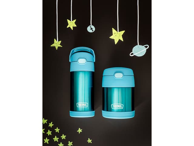 Thermos Funtainer Drikkeflaske m. sugerør 355 ml Teal