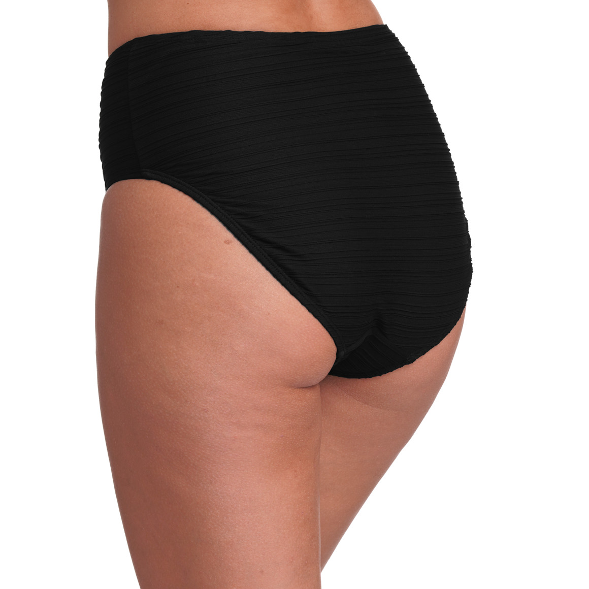 Gina Benotti Damen Shape-Bikinislip mit Streifenstruktur schwarz