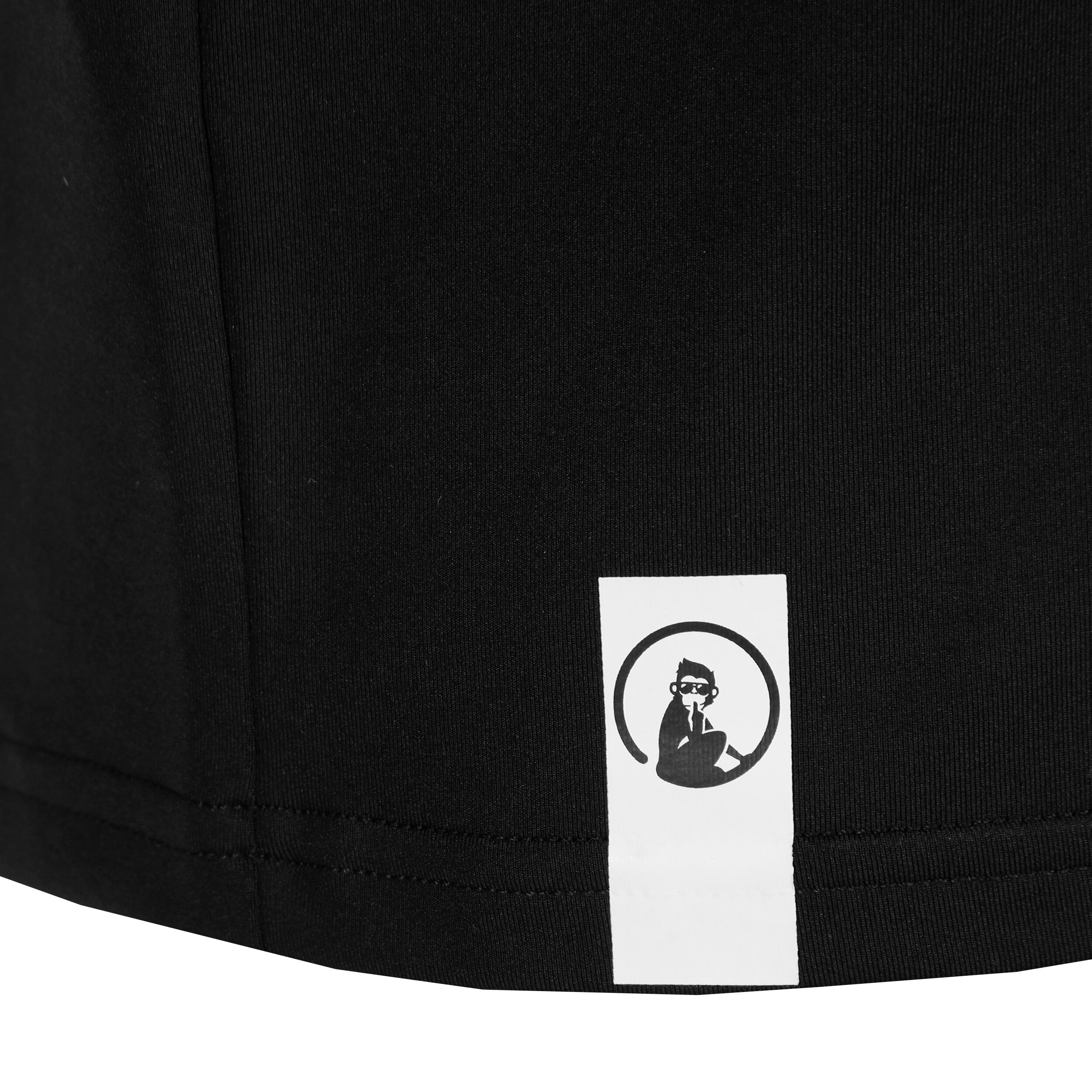 Quiet Please Big Serve 1/4 Zip Haut Manches Longues Hommes - Noir