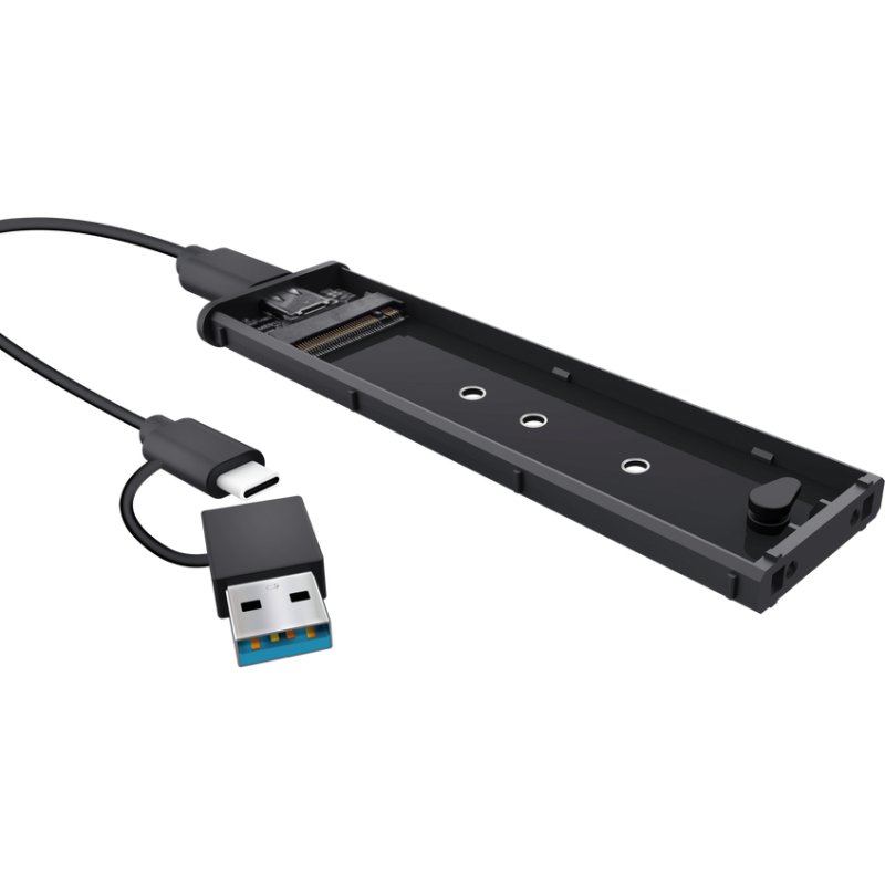Trust 25806 Boîtier de disques de stockage Enceinte ssd Noir