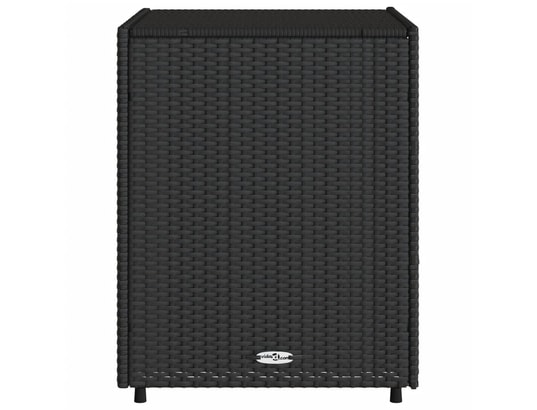 VIDAXL - Armoire de jardin Armoire de rangement de jardin noir 55x59x69 cm résine tress...