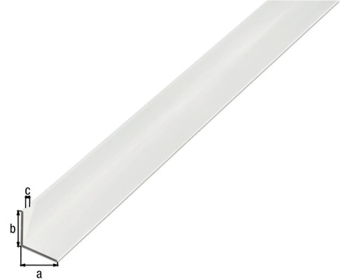 Aluminium hoekprofiel, zilver geanodiseerd, 40x40x2 mm, 2,6 m