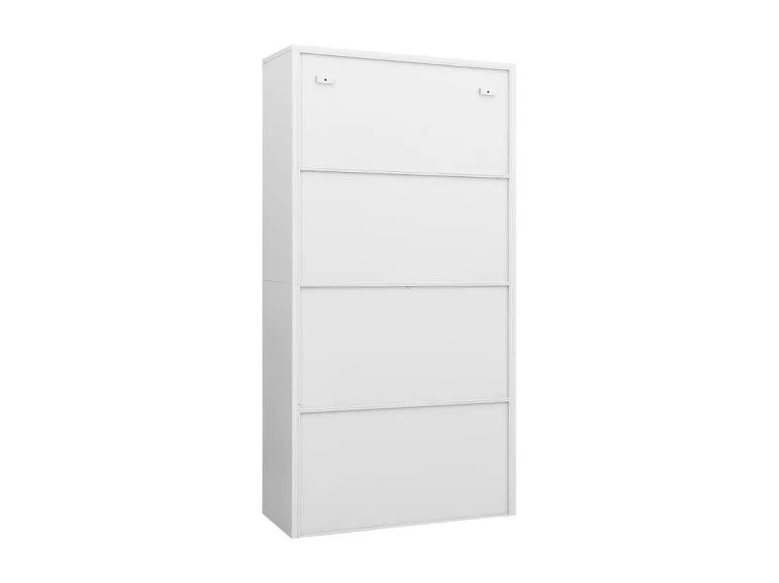 Armoire à casiers Blanc 90x40x180 cm Acier