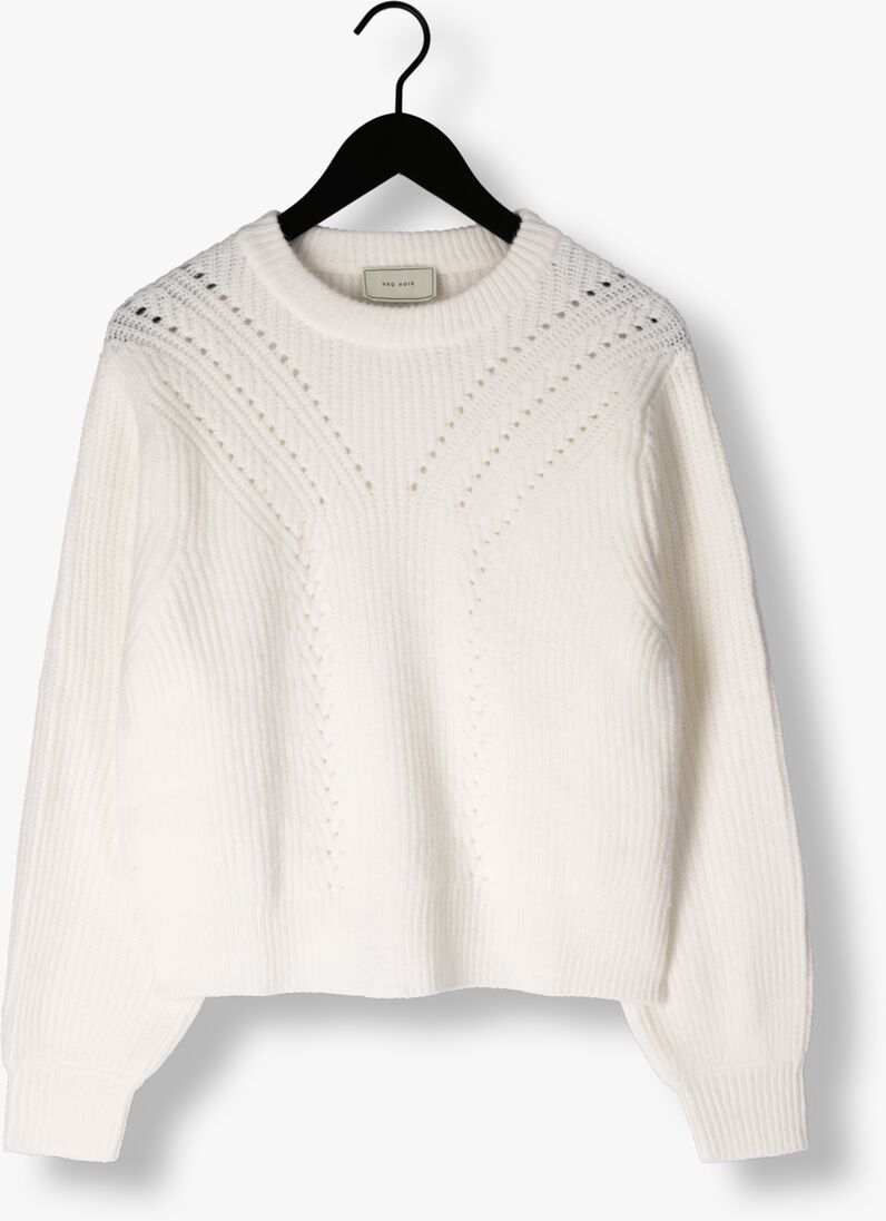 NEO NOIR gebroken wit neo noir trui gimora knit blouse