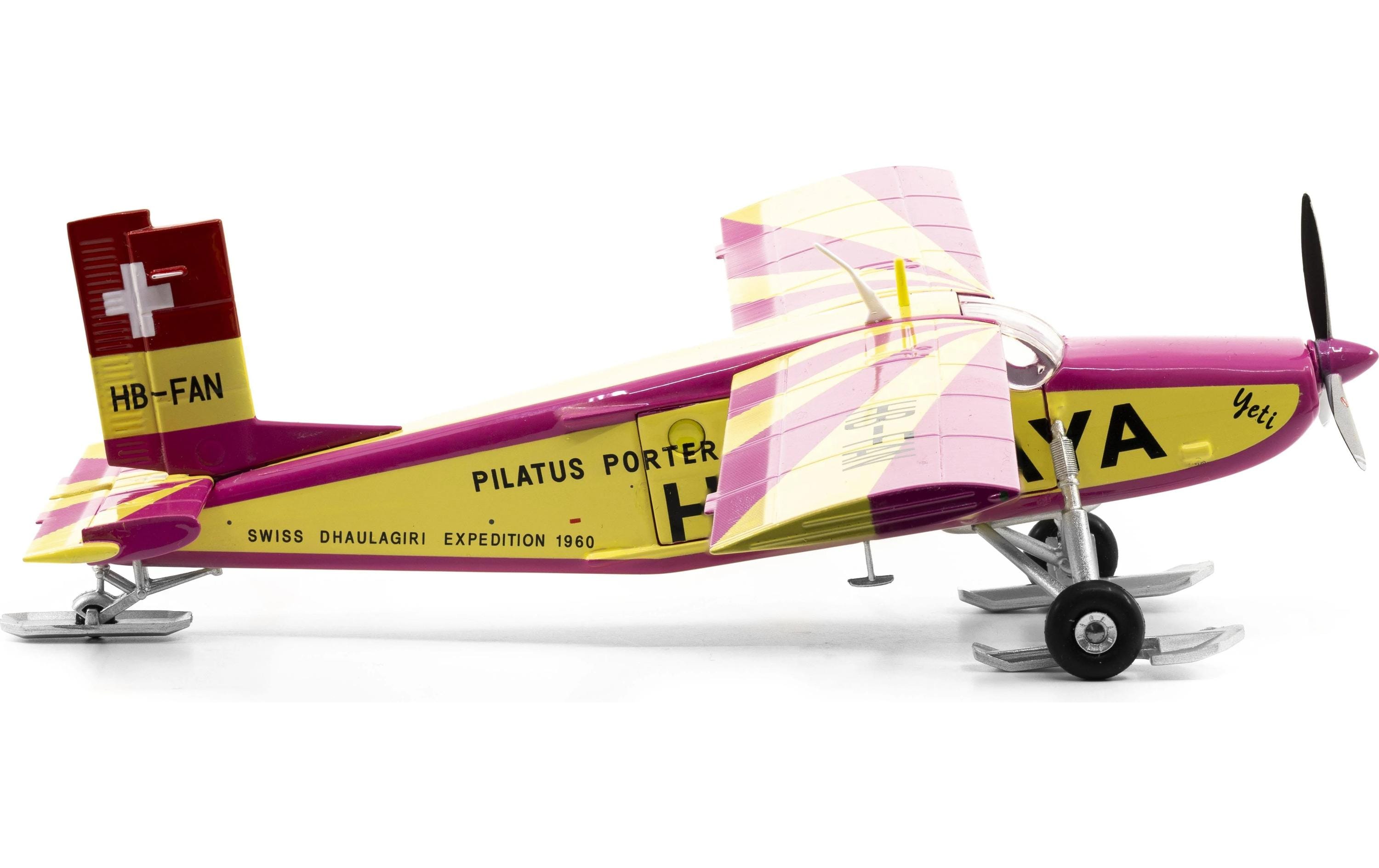 Pilatus PC-6 Porter HB-FAN Yeti 1:72Realistisches Modellflugzeug