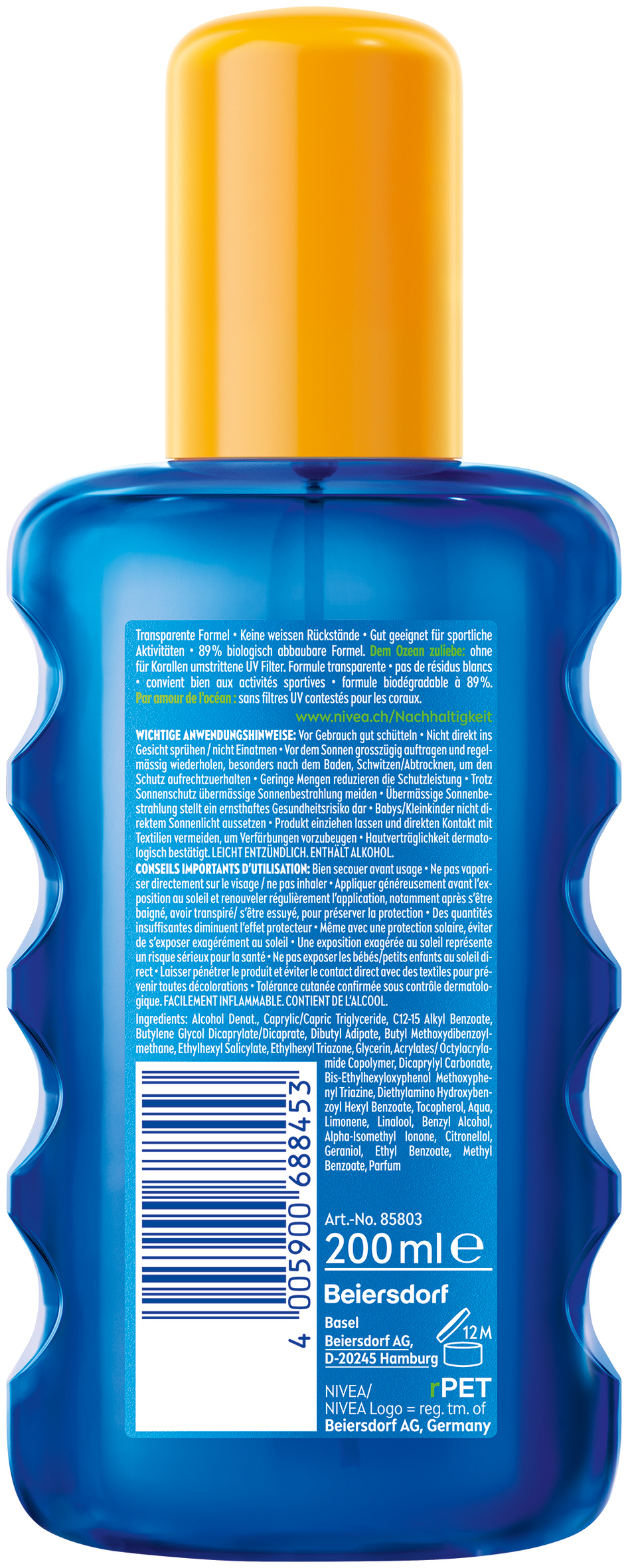 Nivea SUN Protect & Dry Sonnenspray<br>200 ml, Touch LSF30