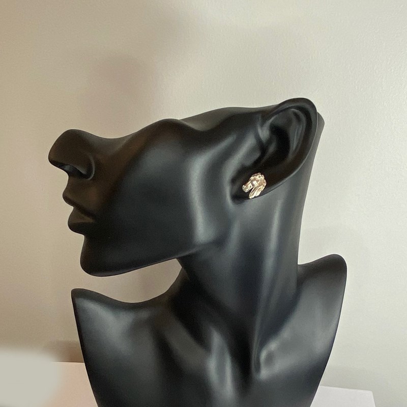 Boucles d'oreilles têtes de cheval - Argent massif