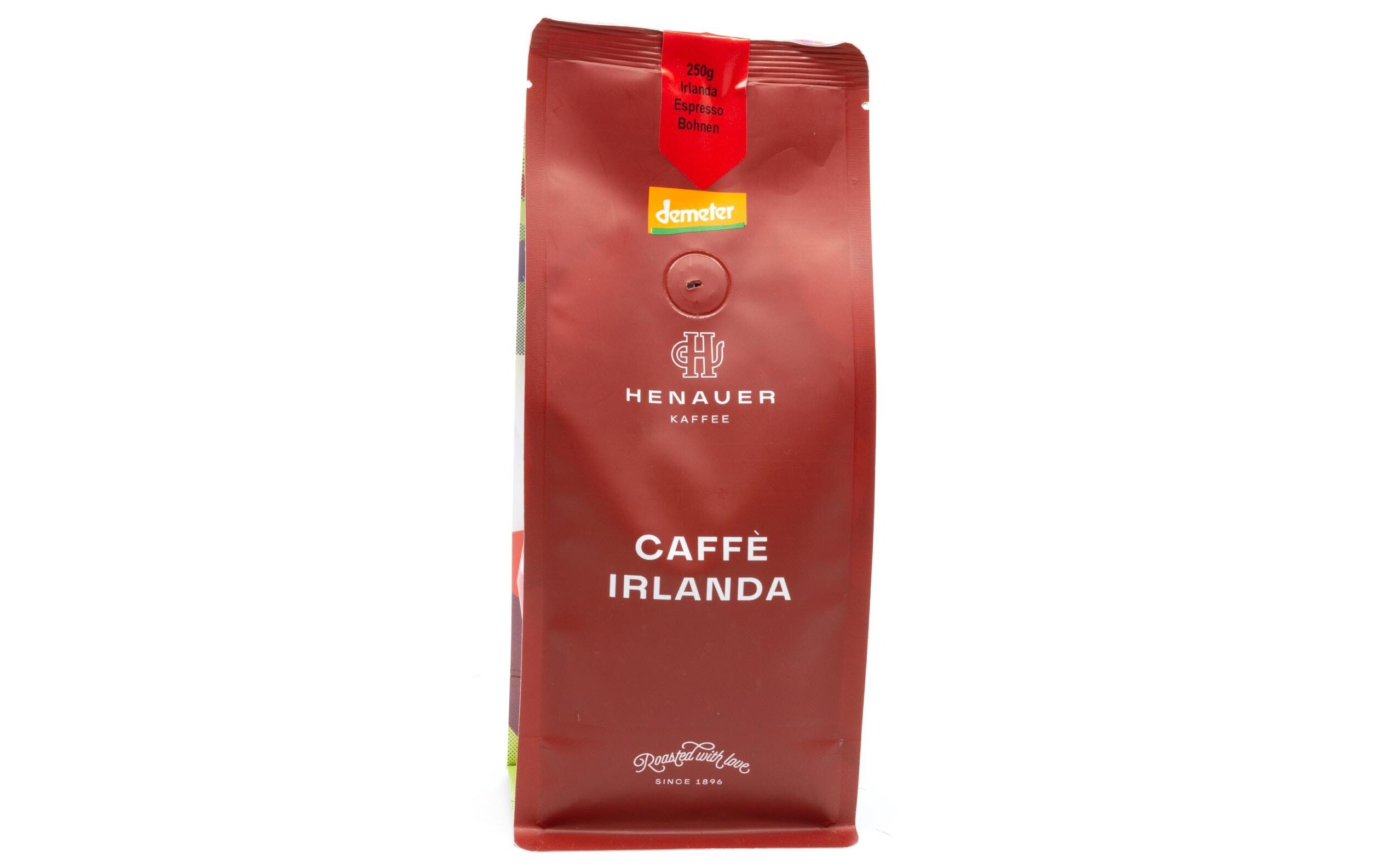 Kaffeebohnen Bio Demeter Irlanda Espresso 250 gIn der Schweiz gerösteter Bohnenkaffee