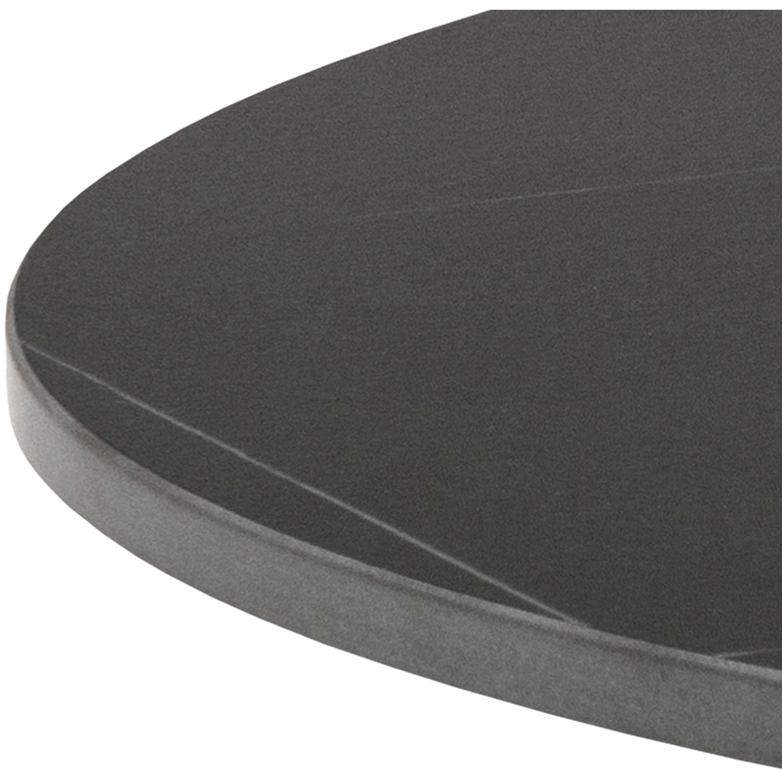 Salontisch Malta rund Keramik schwarz matt 60 x 45 x 60 cm