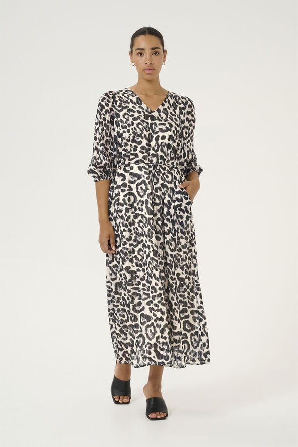 Kaffe KAsepia Dress Black/white leopard