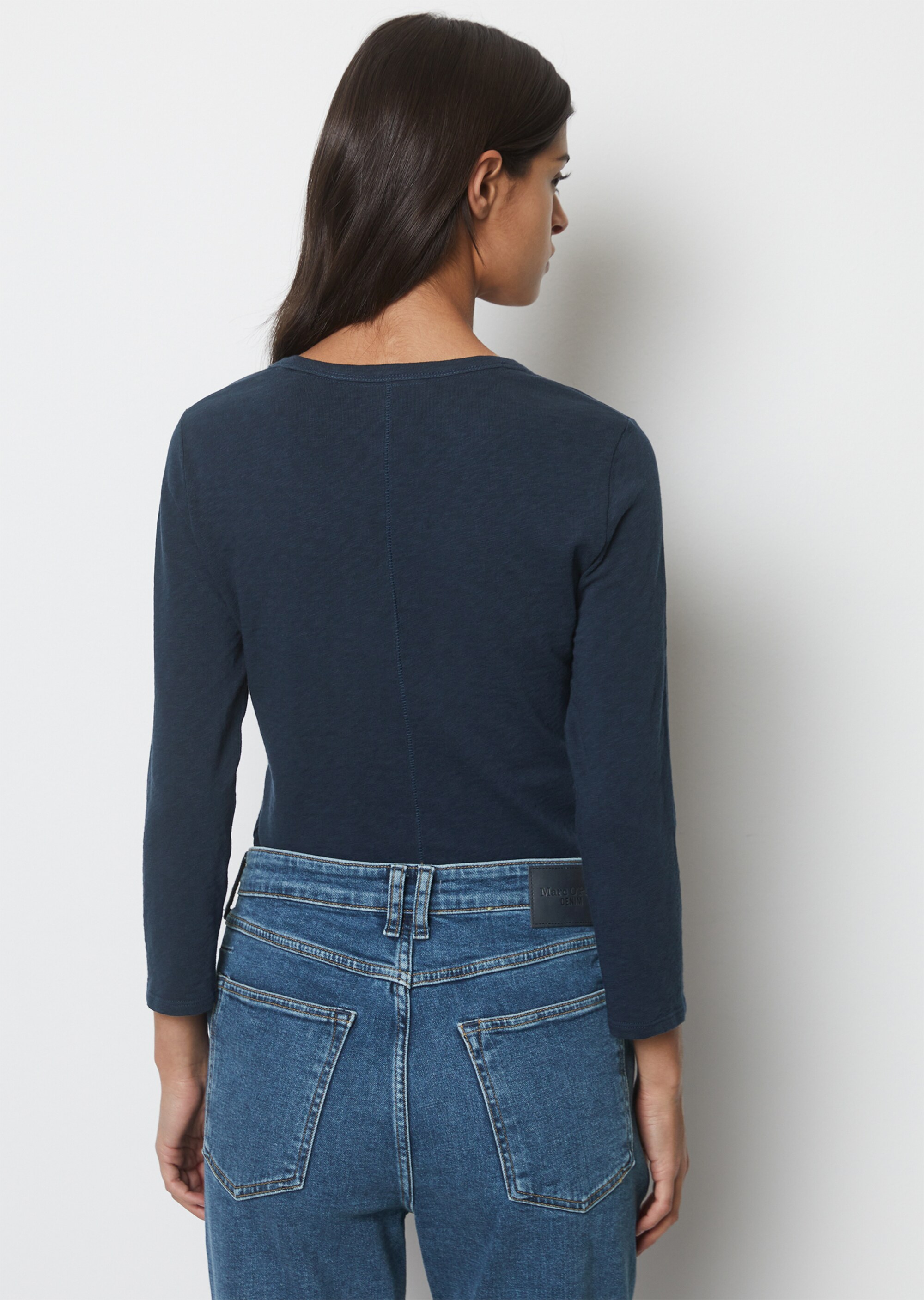 T-Shirt slim aus Slub-Jersey