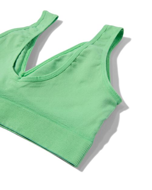 brassière préformée sans couture sans armatures vert