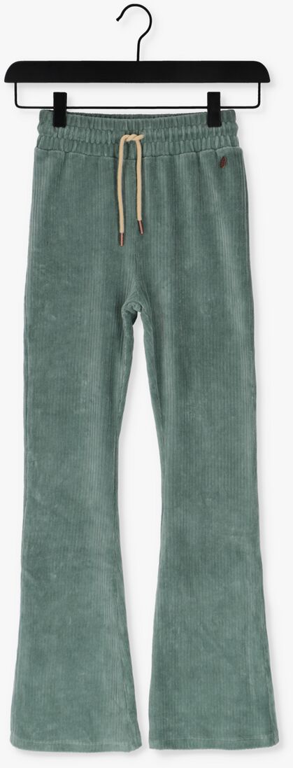 NOBELL turquoise nobell flared broek sady velvet rib flared