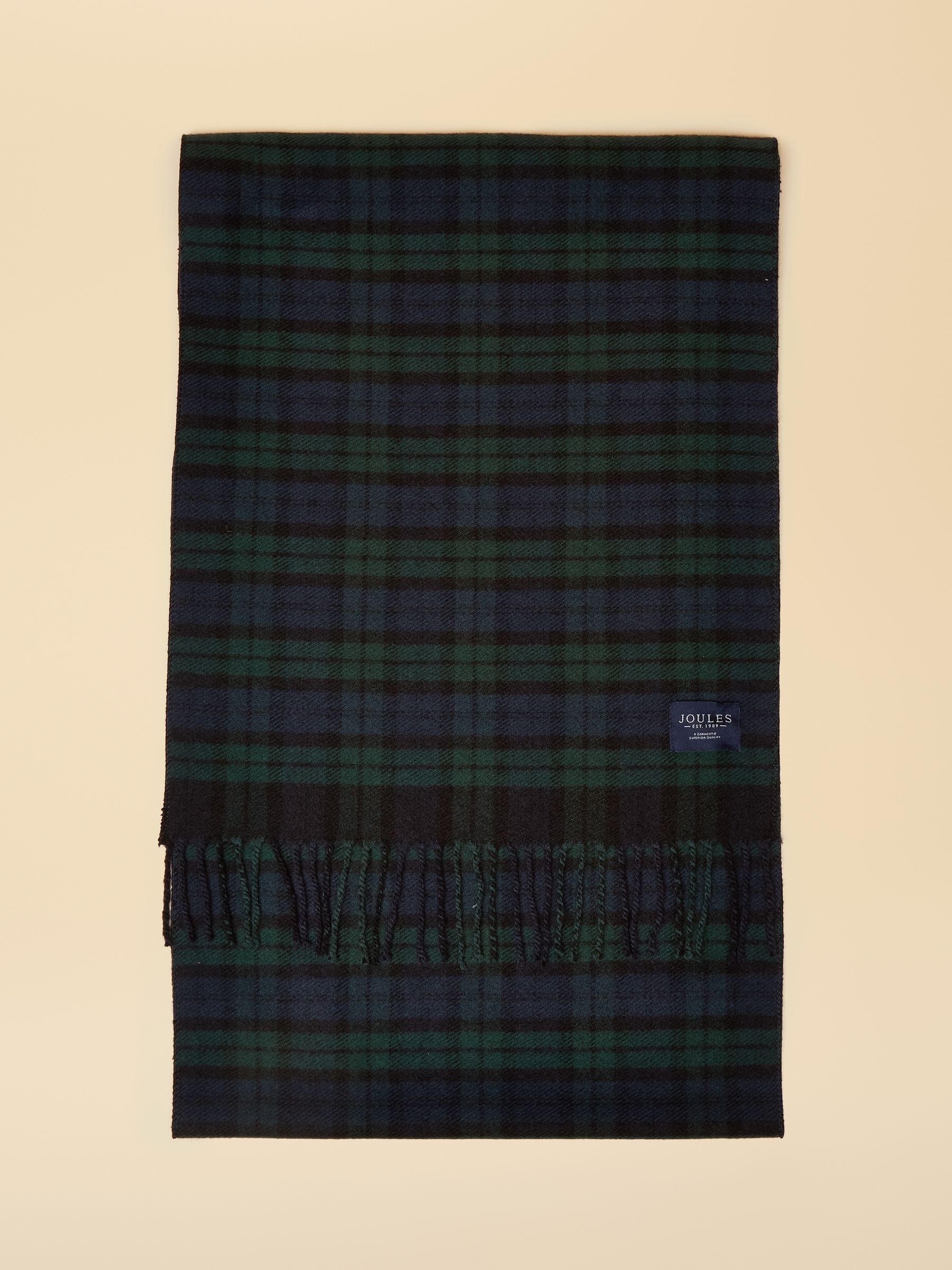 Marineblauw - Joules Langtree Check Scarf