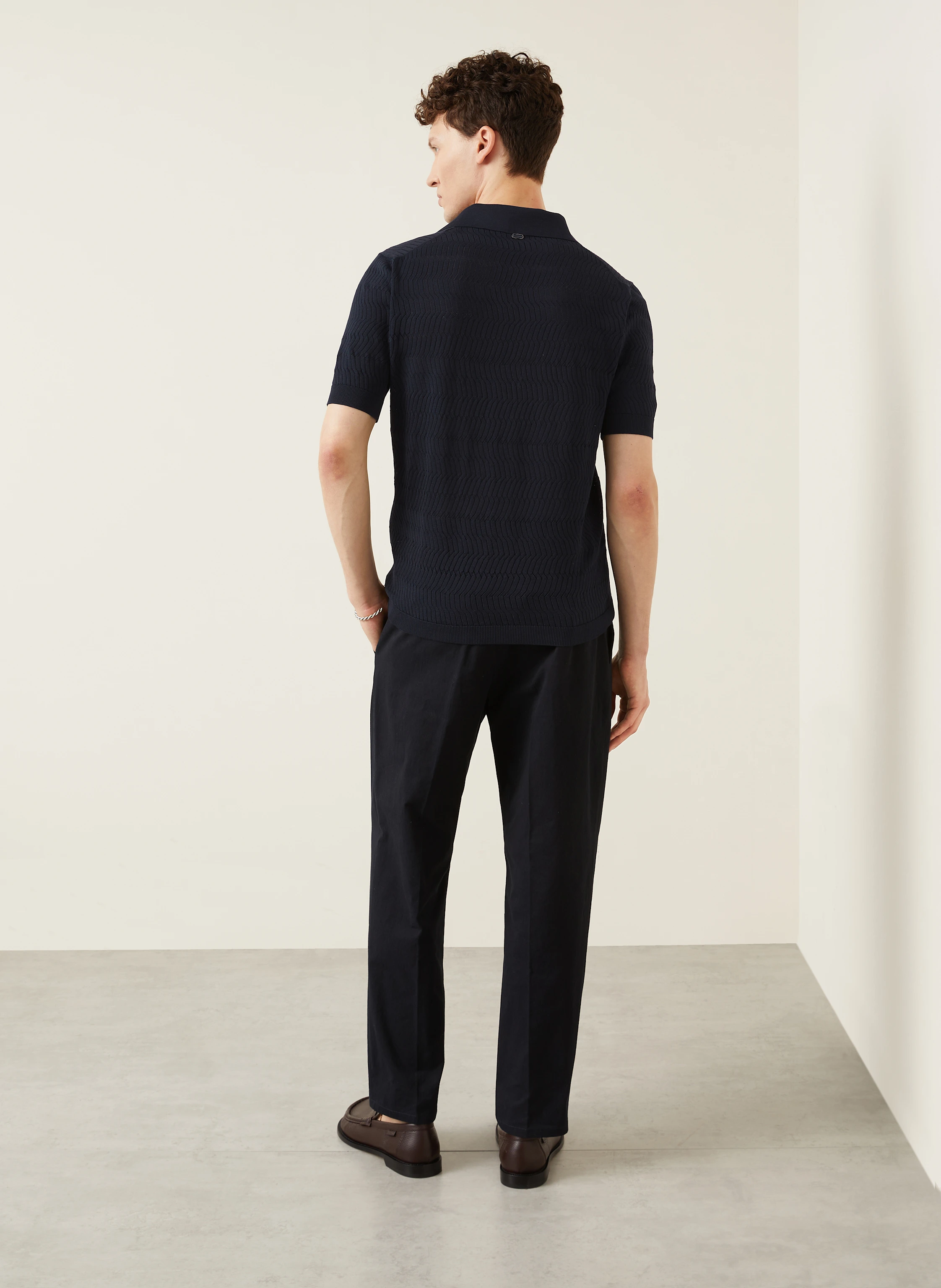 AGNONA Strick-Poloshirt mit Seide