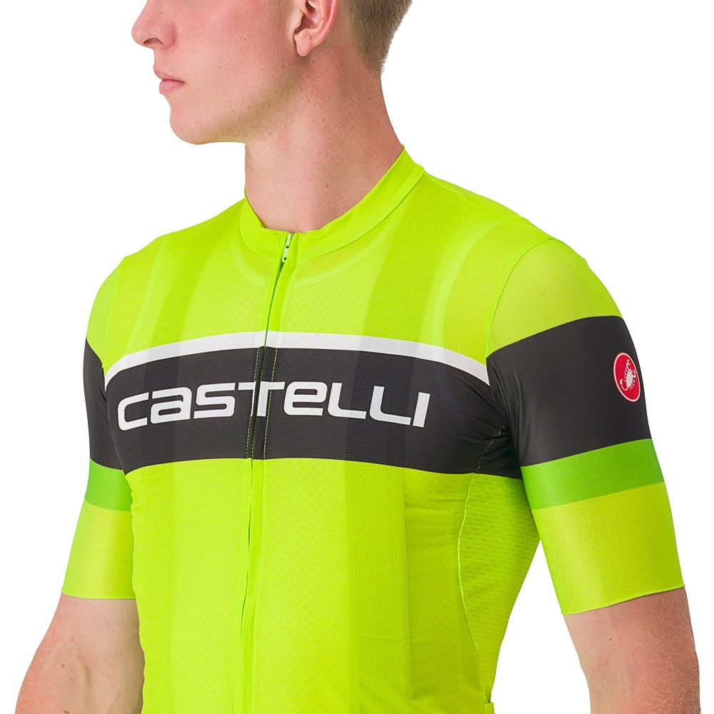 Castelli Scorpione 3 Radtrikot Herren electric lime