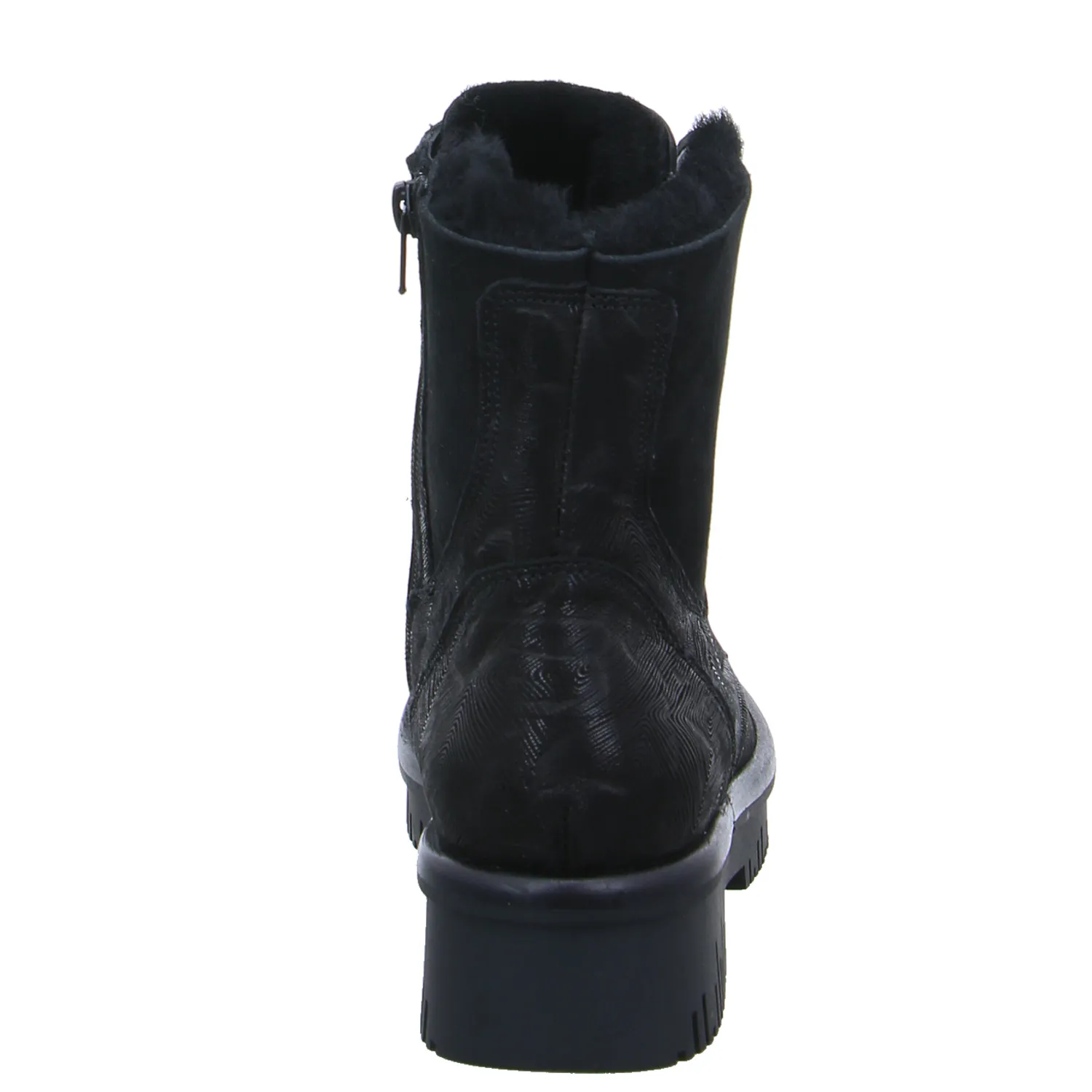 WALDLÄUFER Comfort-Boot Schwarz Leder