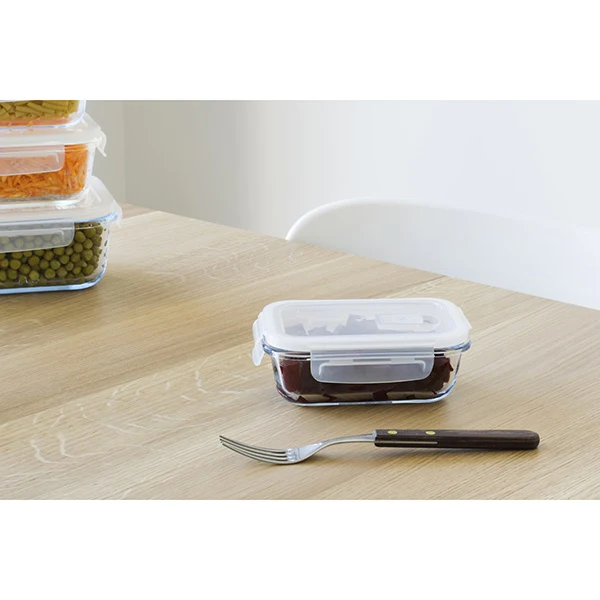 Boîte rectangulaire en verre 400 ml Pebbly