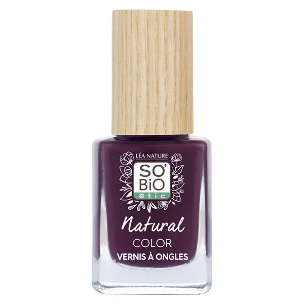 Esmalte So'Bio Étic Natural Color nº 55 Ameixa Preta 11ml