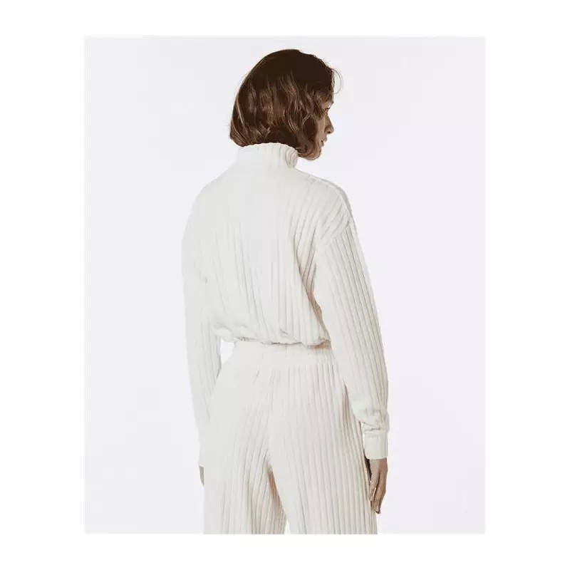 Pull femme RIPCURL Cosy Fleece Crew Ecru Marle XL