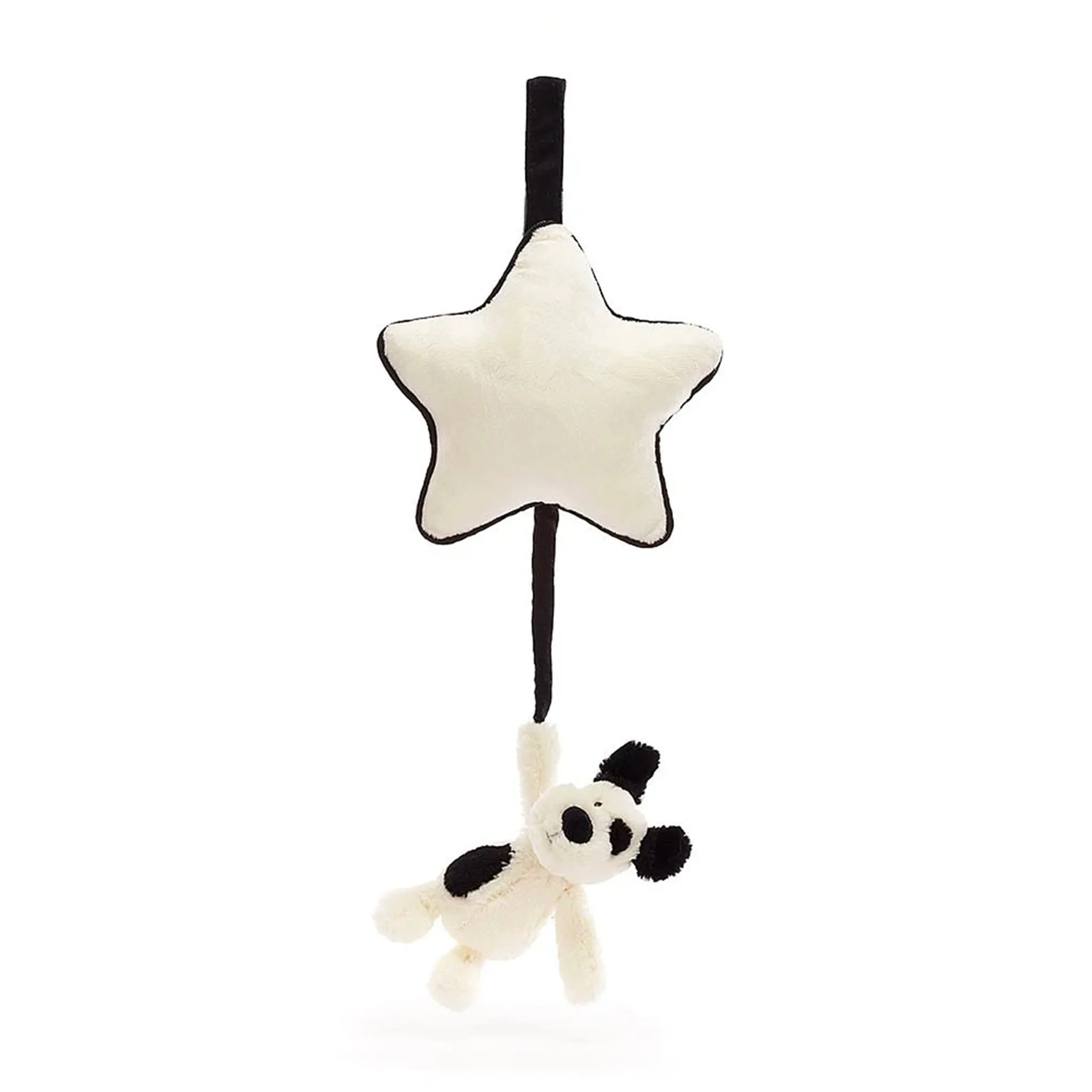 Jellycat Peluche Musicale Chiot Noir & Crème