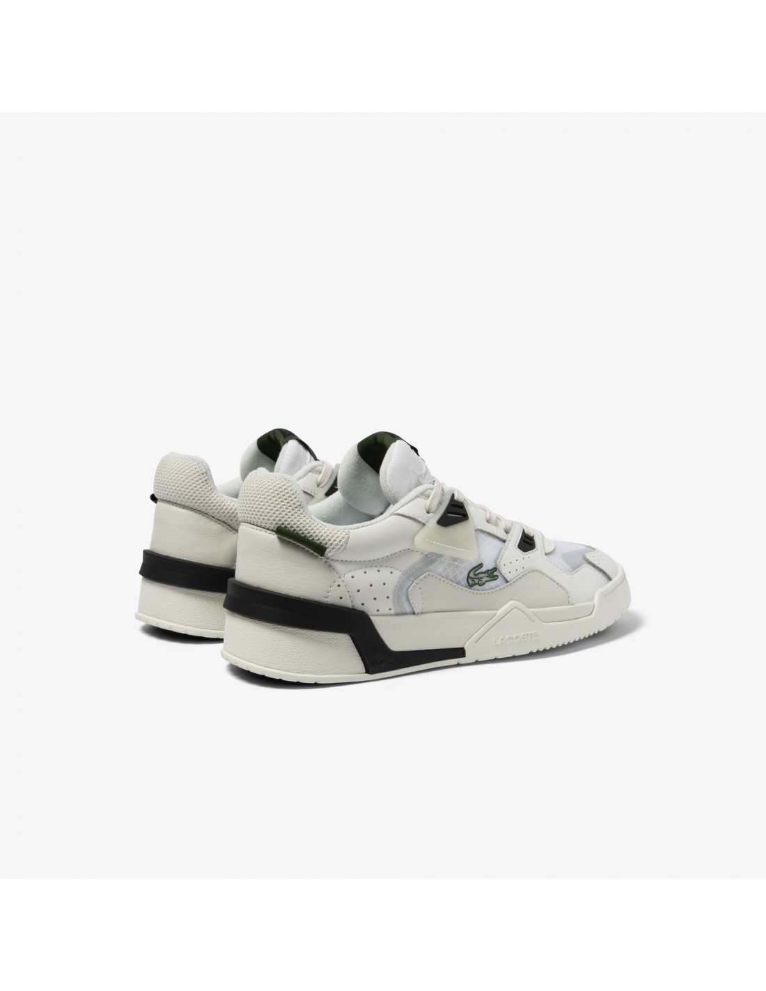 lacoste Sneakers homme LT 125 cuir blanc/beige