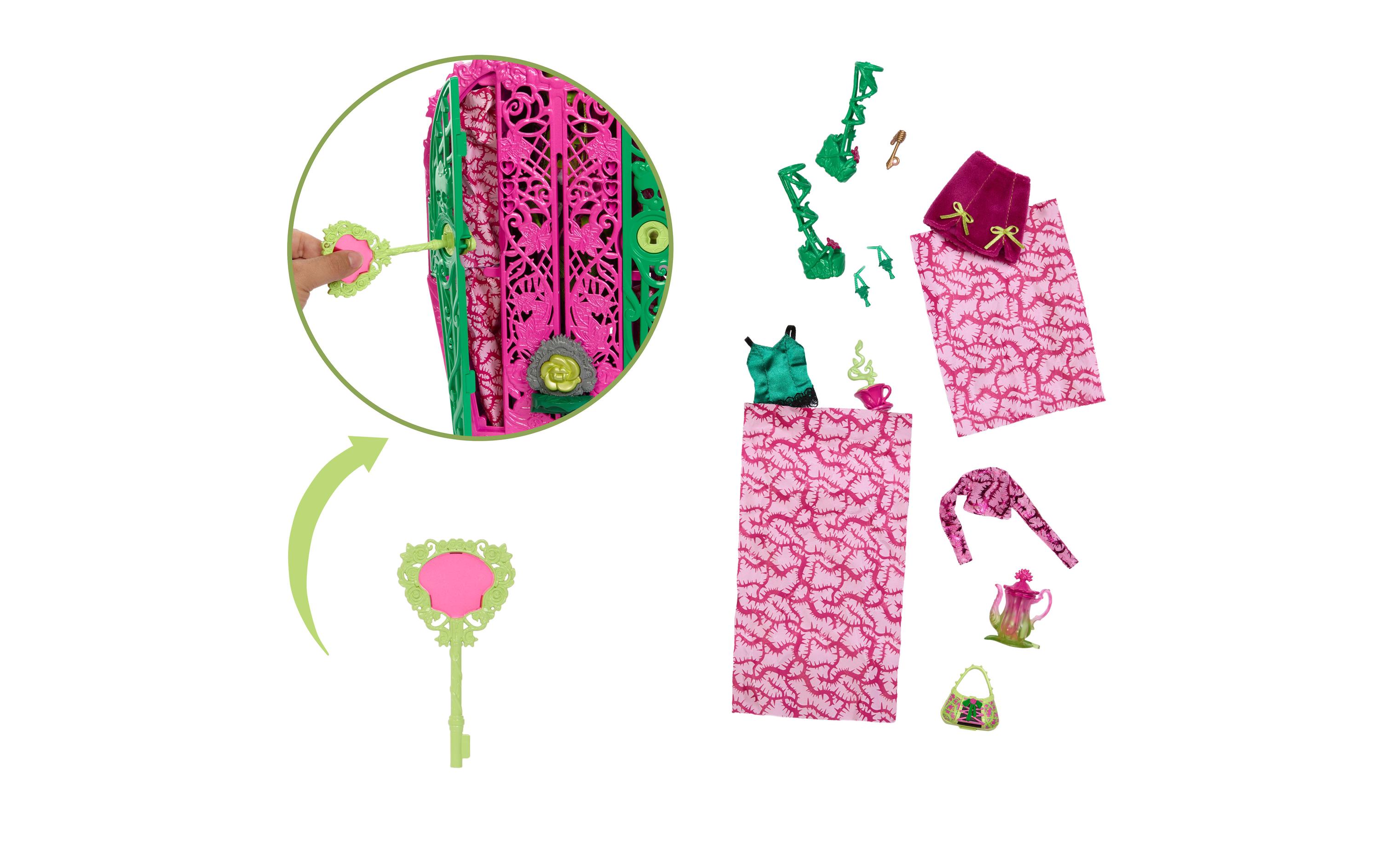 Puppe Verborgene Schätze Mysteries VenusSkulltimate Secrets Garden Mysteries Spielset, Venus McFlytrap-Puppe mit mehr als 19 Überraschungen