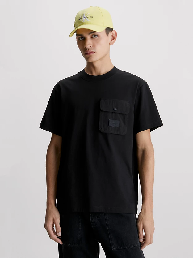Camiseta de corte folgado com bolso