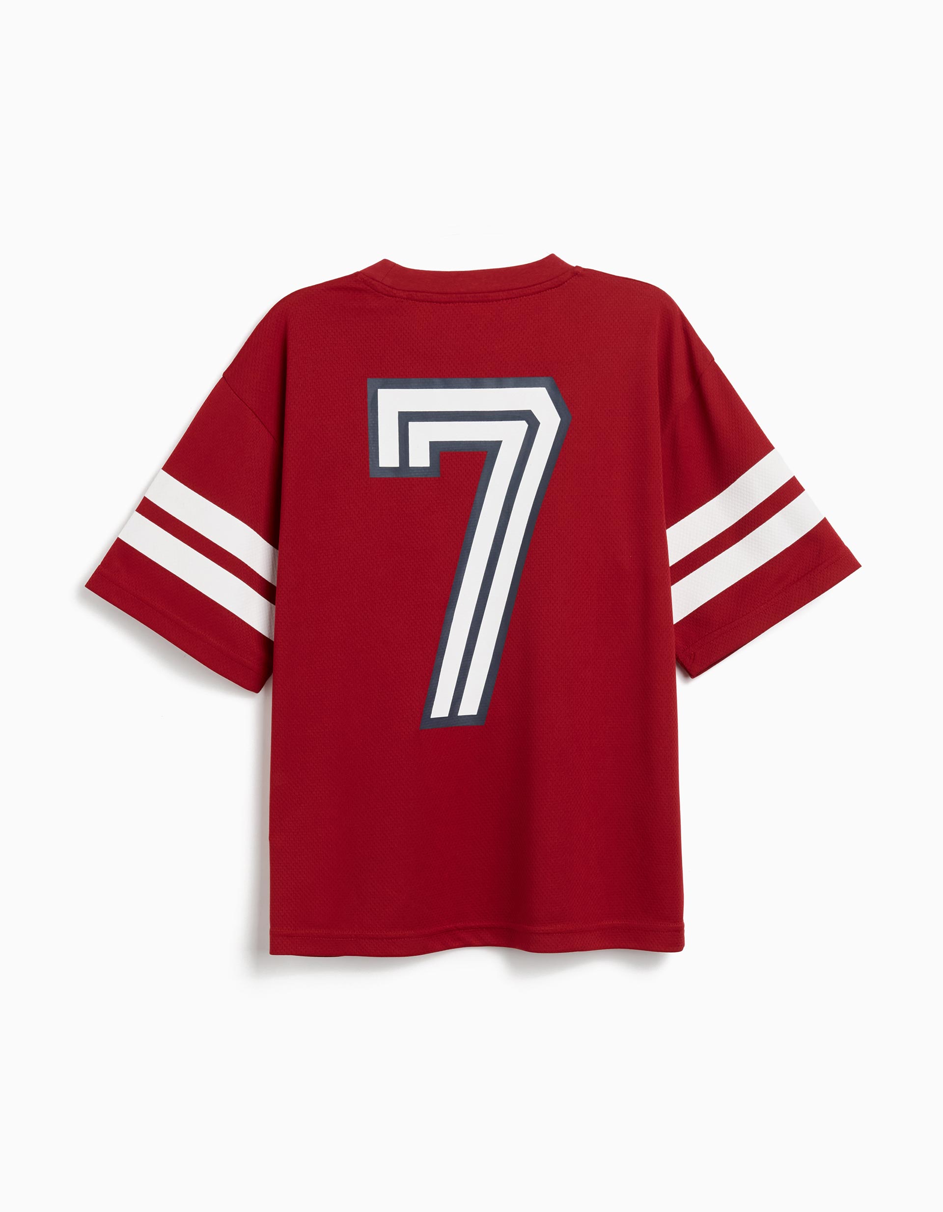 T-shirt Loose, Menino, Vermelho Escuro