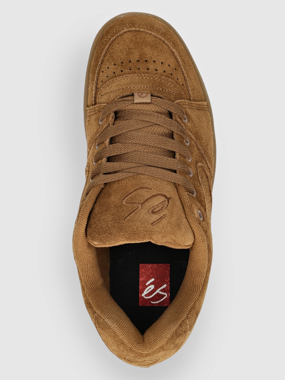 Es Accel OG Skate Shoes brown/gum