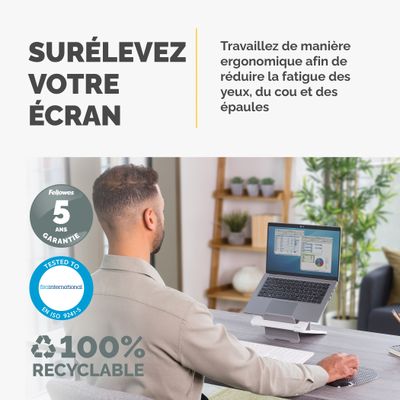 Fellowes Breyta - Support pour ordinateur portable jusqu'à 14