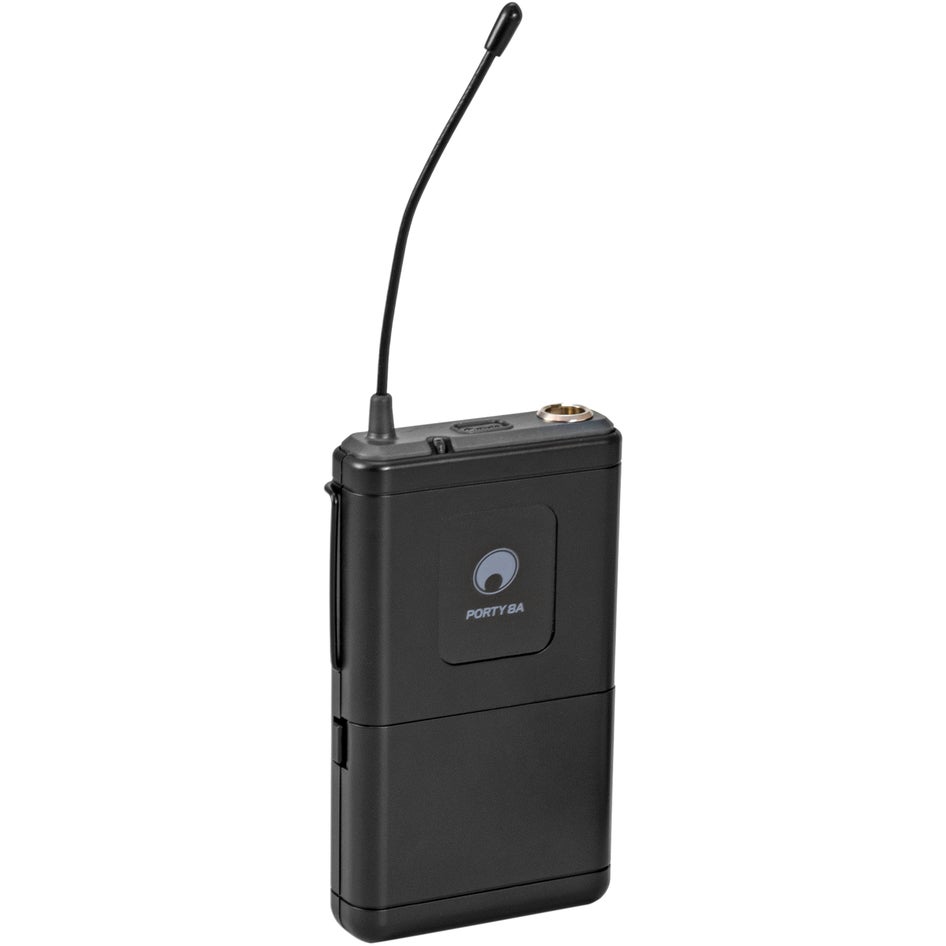 Omnitronic Porty-8A bodypack en lavaliermicrofoon (863.1 MHz)