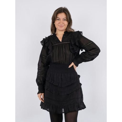 Neo Noir Harmoni S Voile Kjole, Black, 40