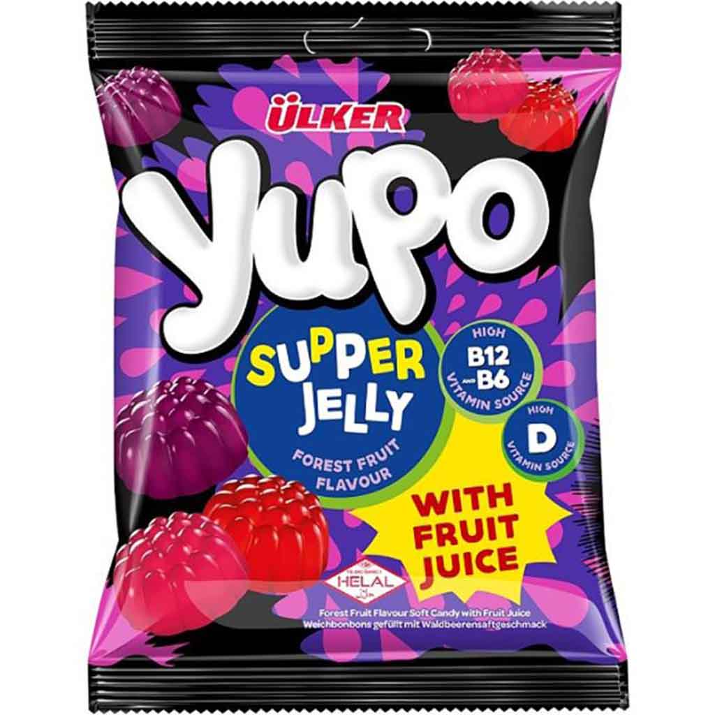 Ülker Yupo Fruchtgummi Supper Jelly Waldfrucht 64g MHD:3.7.26