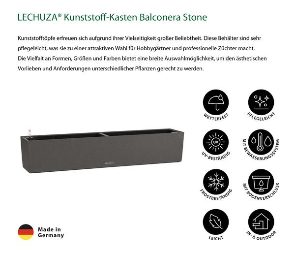 LECHUZA® Kunststoff-Kasten Balconera Stone,