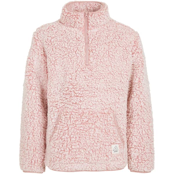 Sweat polaire PROTEST PRTLINDE JR 1/4 ZIP TOP MAUVEPINK