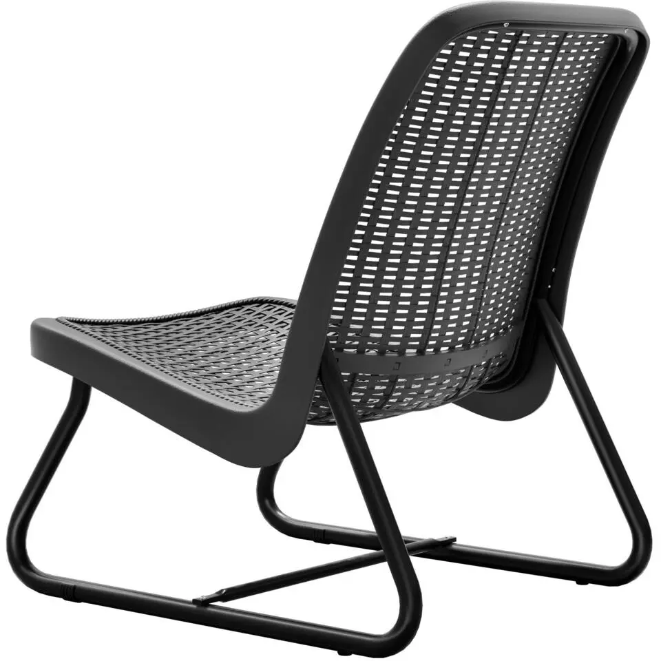 tectake Wicker bistroset Modica voor 2 personen - Grijs