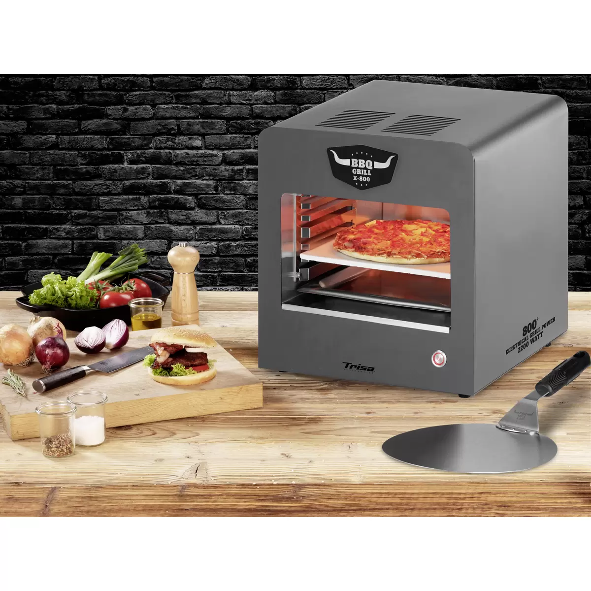 Elektrogrill Trisa BBQ Grill X-800 Schwarz